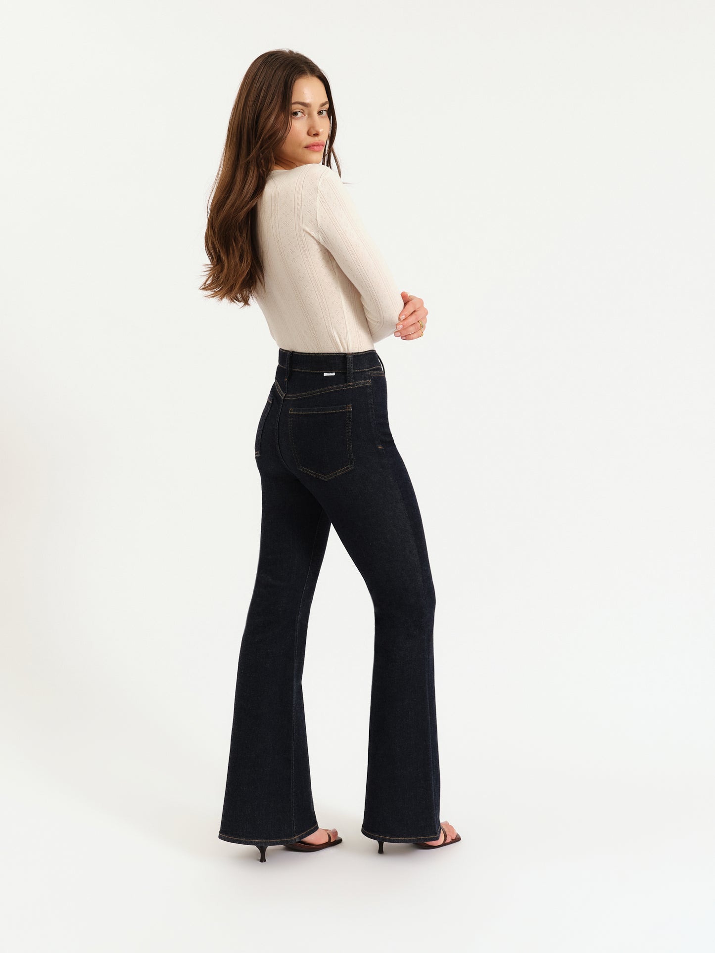 Sunset Flare High Rise Leg in Rinse