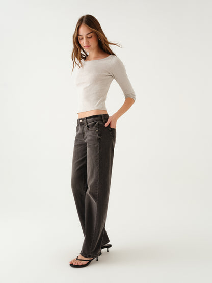Replay Low Rise V-Waist Soft Barrel in Motion
