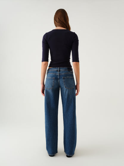 Replay Low Rise V-Waist Soft Barrel in Almost Home