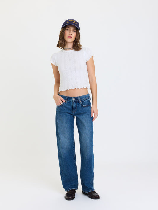 Replay Low Rise V-Waist Soft Barrel in Almost Home