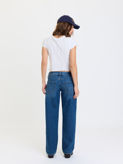 Replay Low Rise V-Waist Soft Barrel in Almost Home