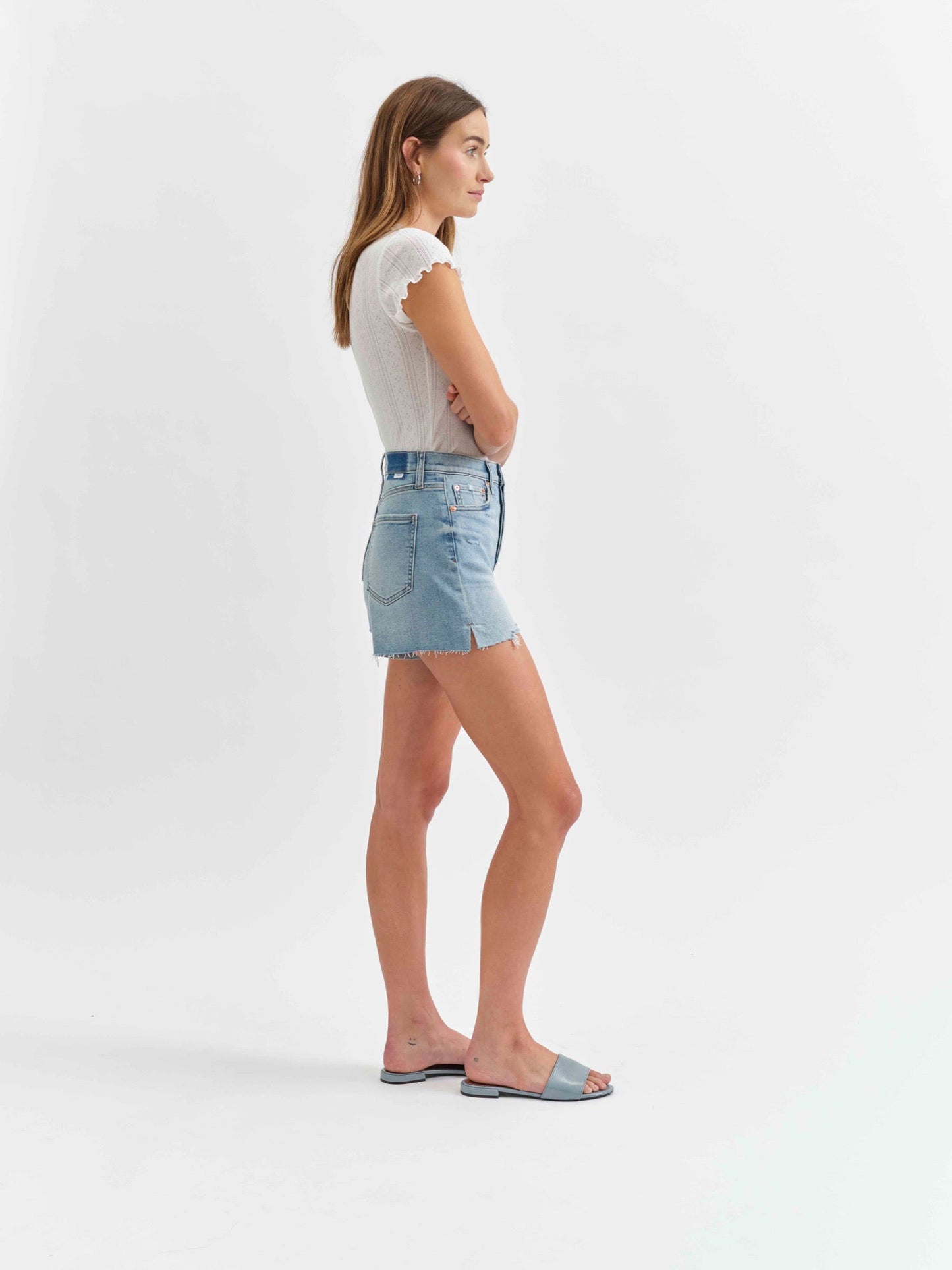 Bottom Line High Rise Short in Blooming Vintage