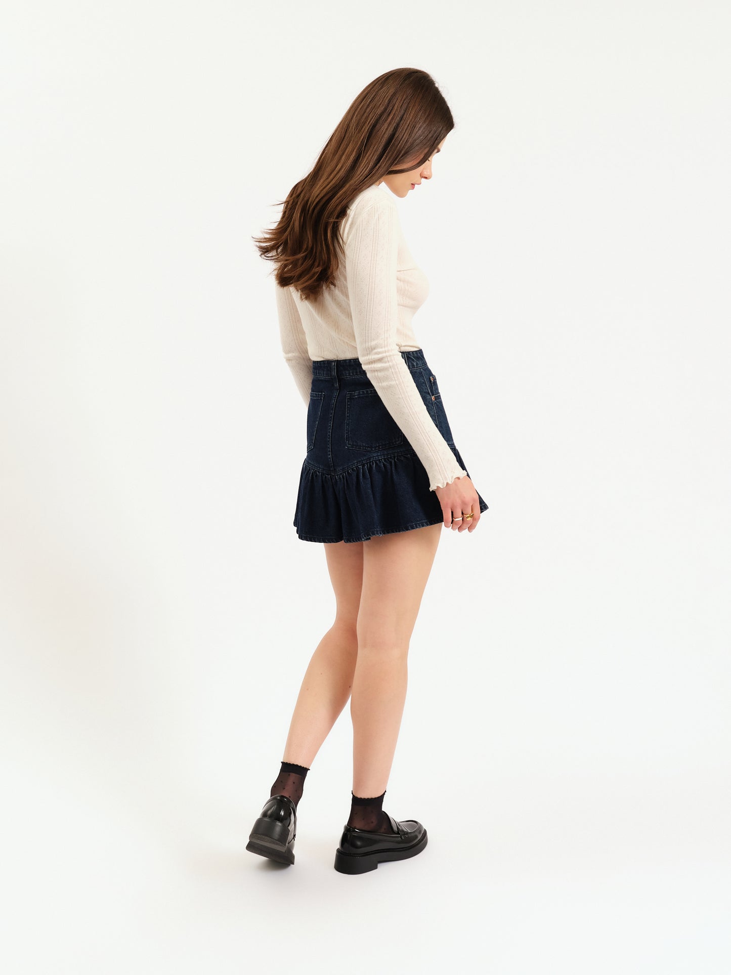 Smooch Skirt in Moonlight Rinse