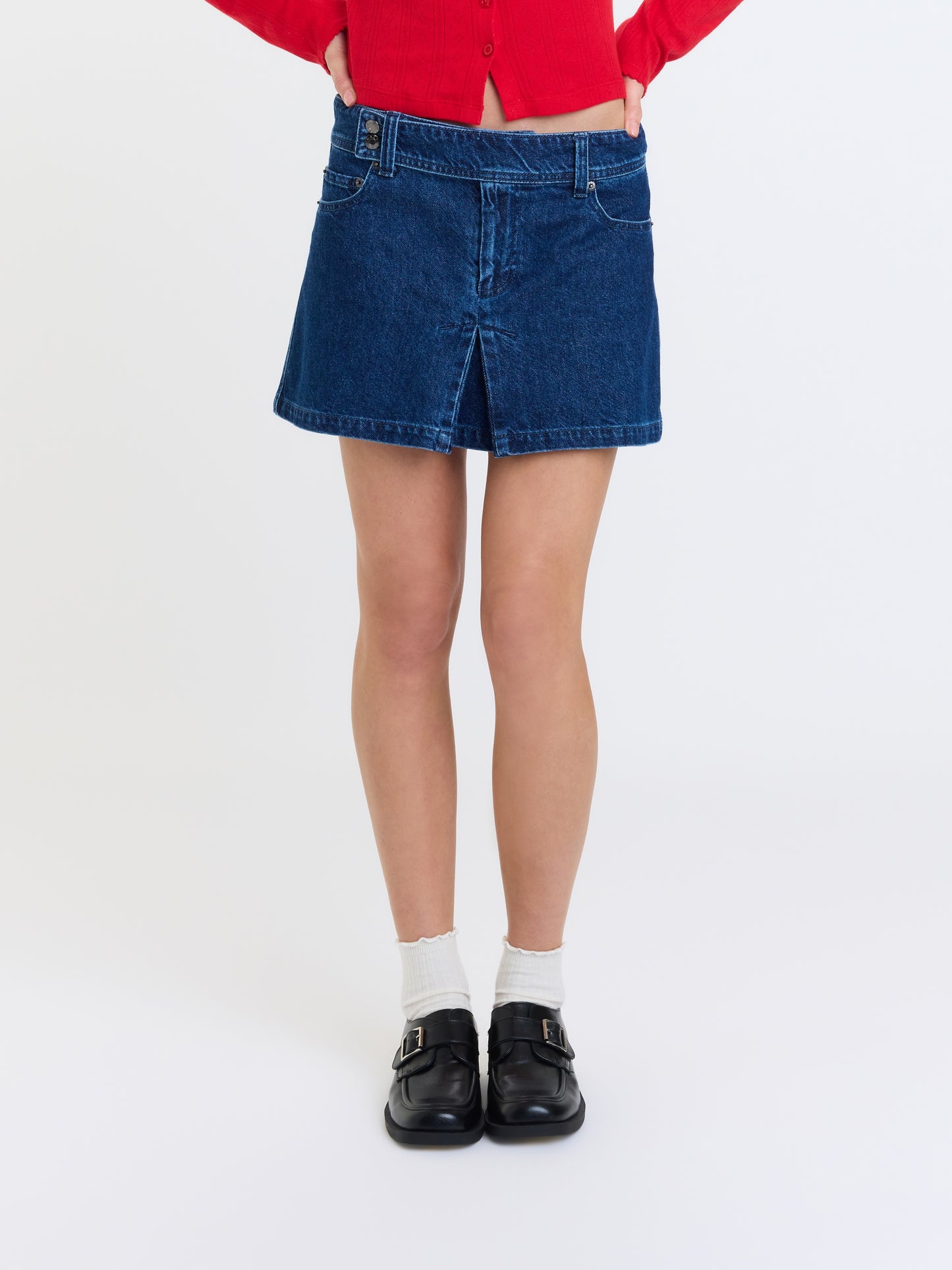 High Tide Pleated Skirt in Rush