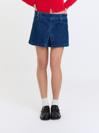 High Tide Pleated Skirt in Rush