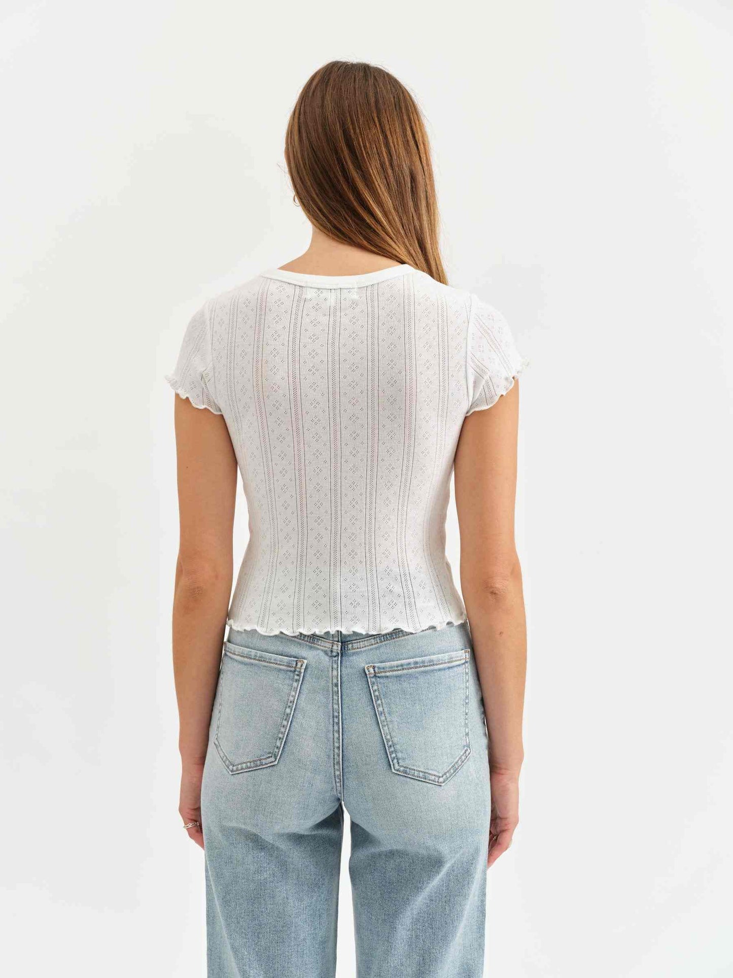 Lily Baby Tee in White Hot