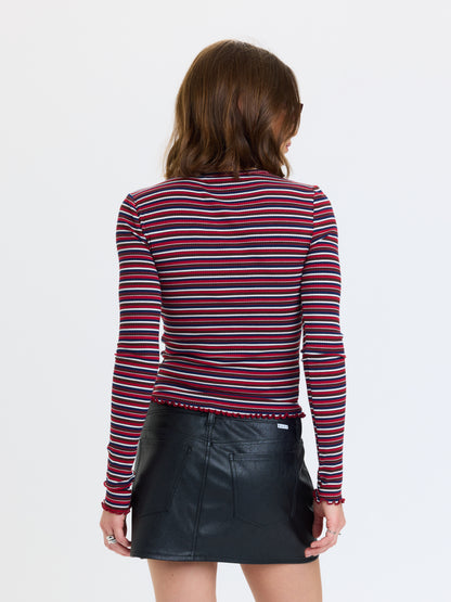 Moondrift Long Sleeve Tee in Serra Stripe