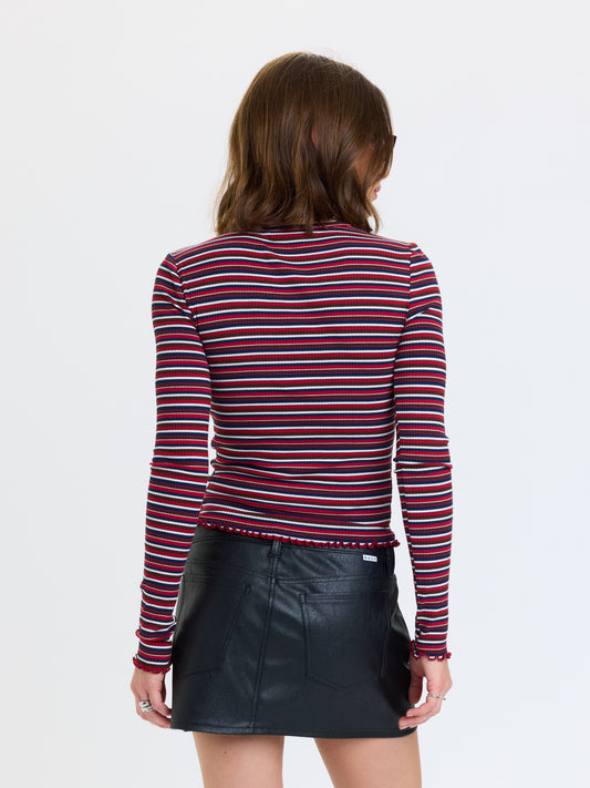 Moondrift Long Sleeve Tee in Serra Stripe