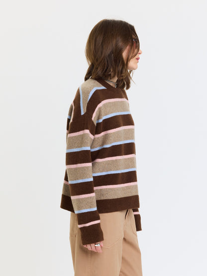 Carlyle Everyday Crewneck in Dune Stripe