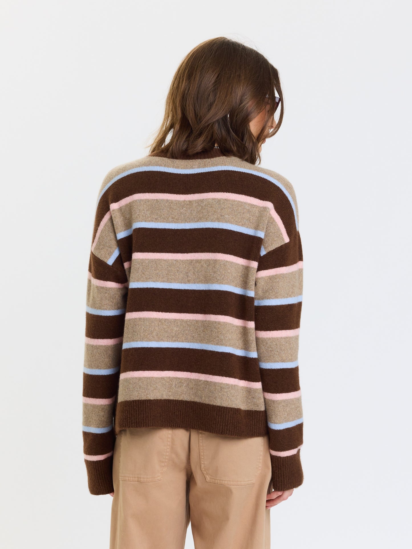 Carlyle Everyday Crewneck in Dune Stripe