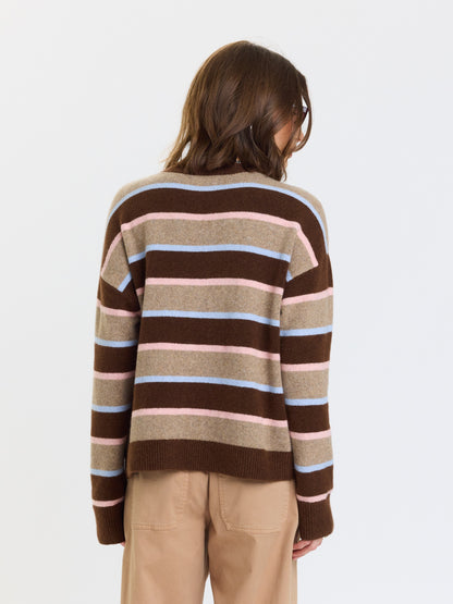 Carlyle Everyday Crewneck in Dune Stripe