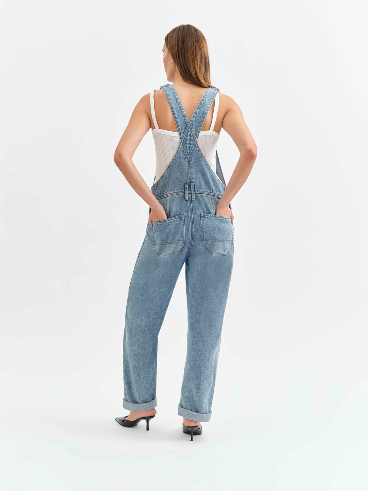 Canyon Barrel Leg Overalls in Plot Twist