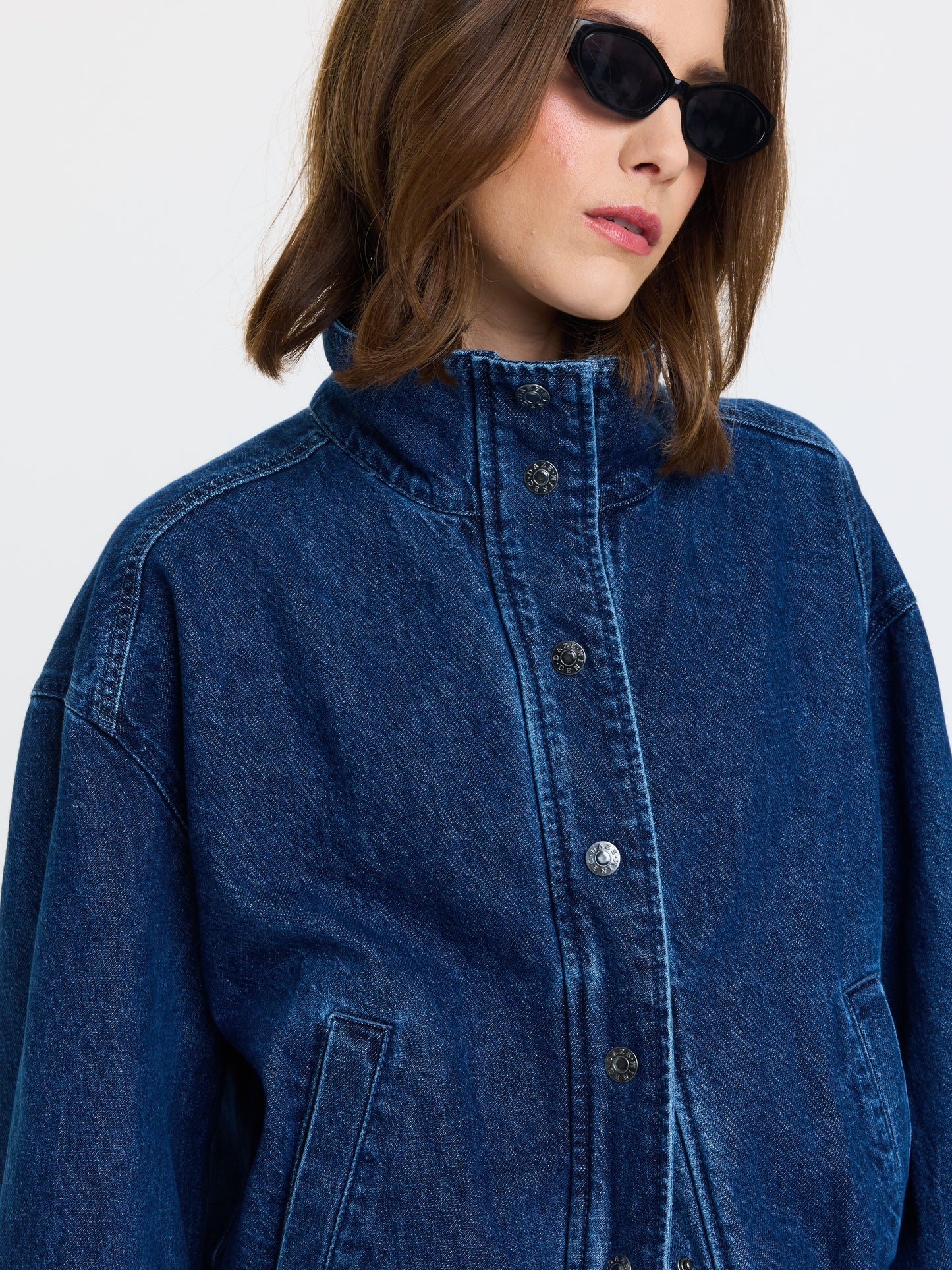 Phantom Funnel Neck Jacket in Rush
