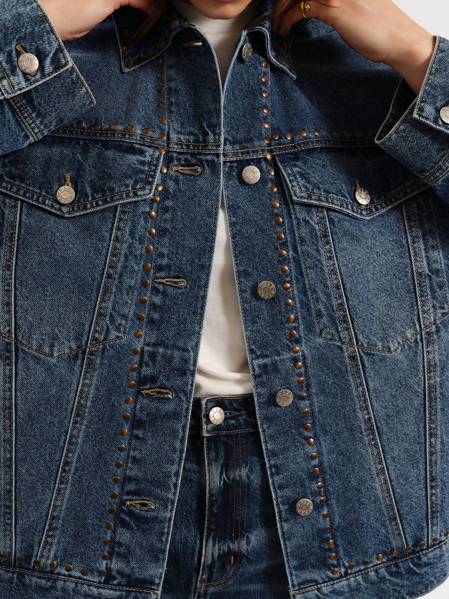 Beau Boyfriend Jacket in Vintage Blue