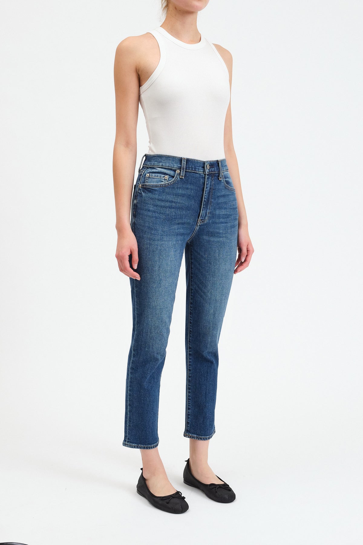 Daily Driver High Rise Skinny Straight  in Influencer