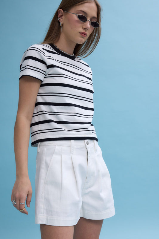 Coronado Pleated Short in Lamb