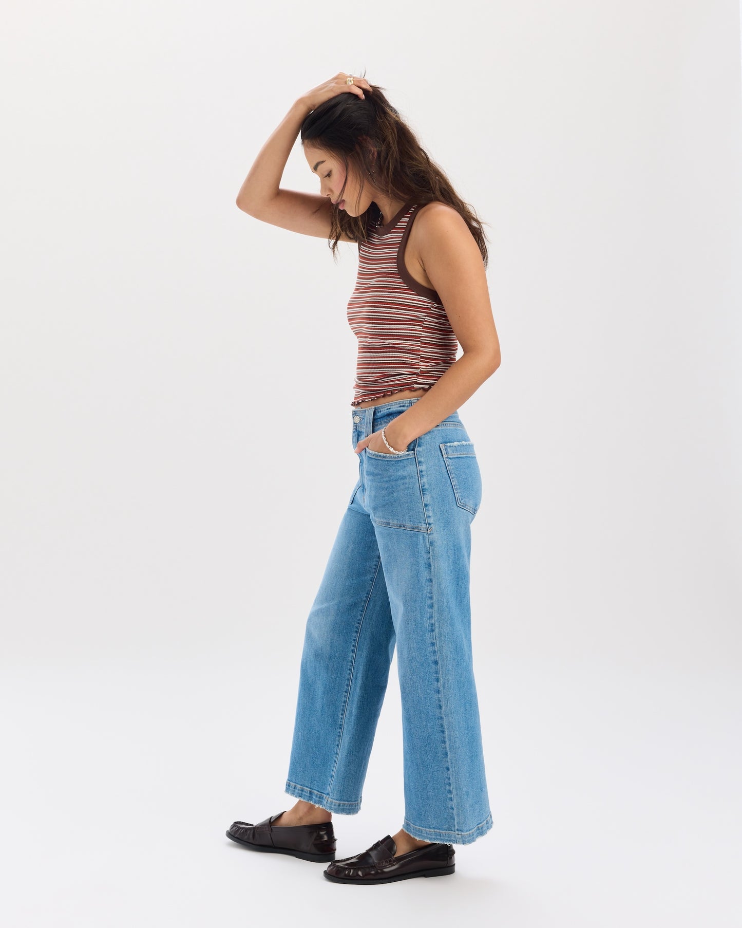 Valley Girl Wide Leg Ankle in Fave
