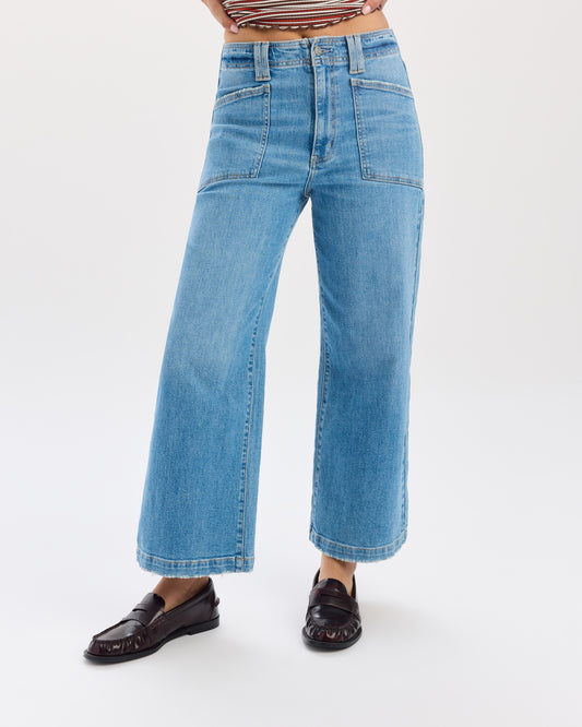 Valley Girl Wide Leg Ankle in Fave