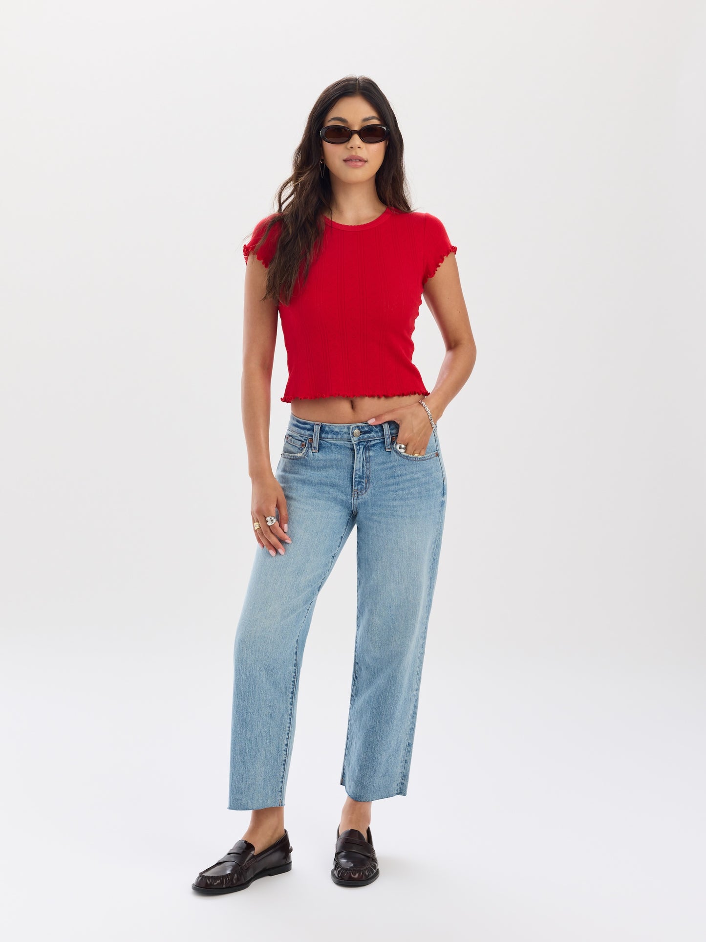 Keeper Low Rise Cropped Straight in Obviously Vintage