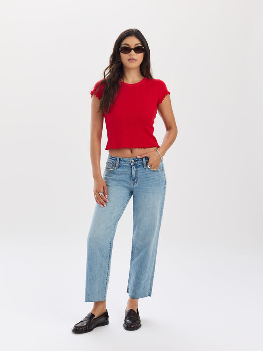 Keeper Low Rise Cropped Straight in Obviously Vintage