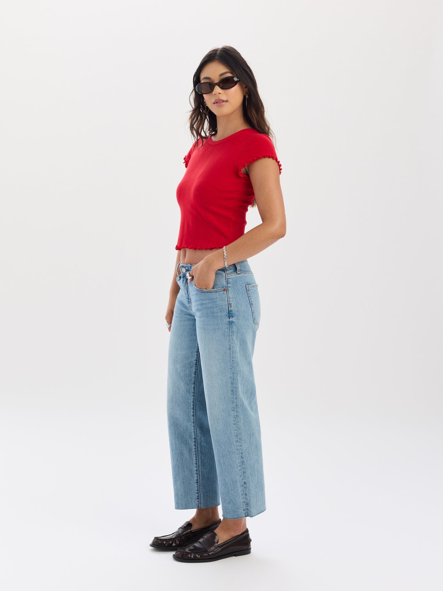 Keeper Low Rise Cropped Straight in Obviously Vintage