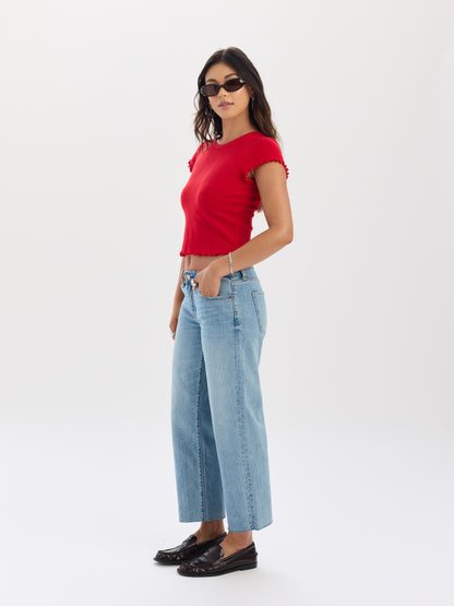 Keeper Low Rise Cropped Straight in Obviously Vintage