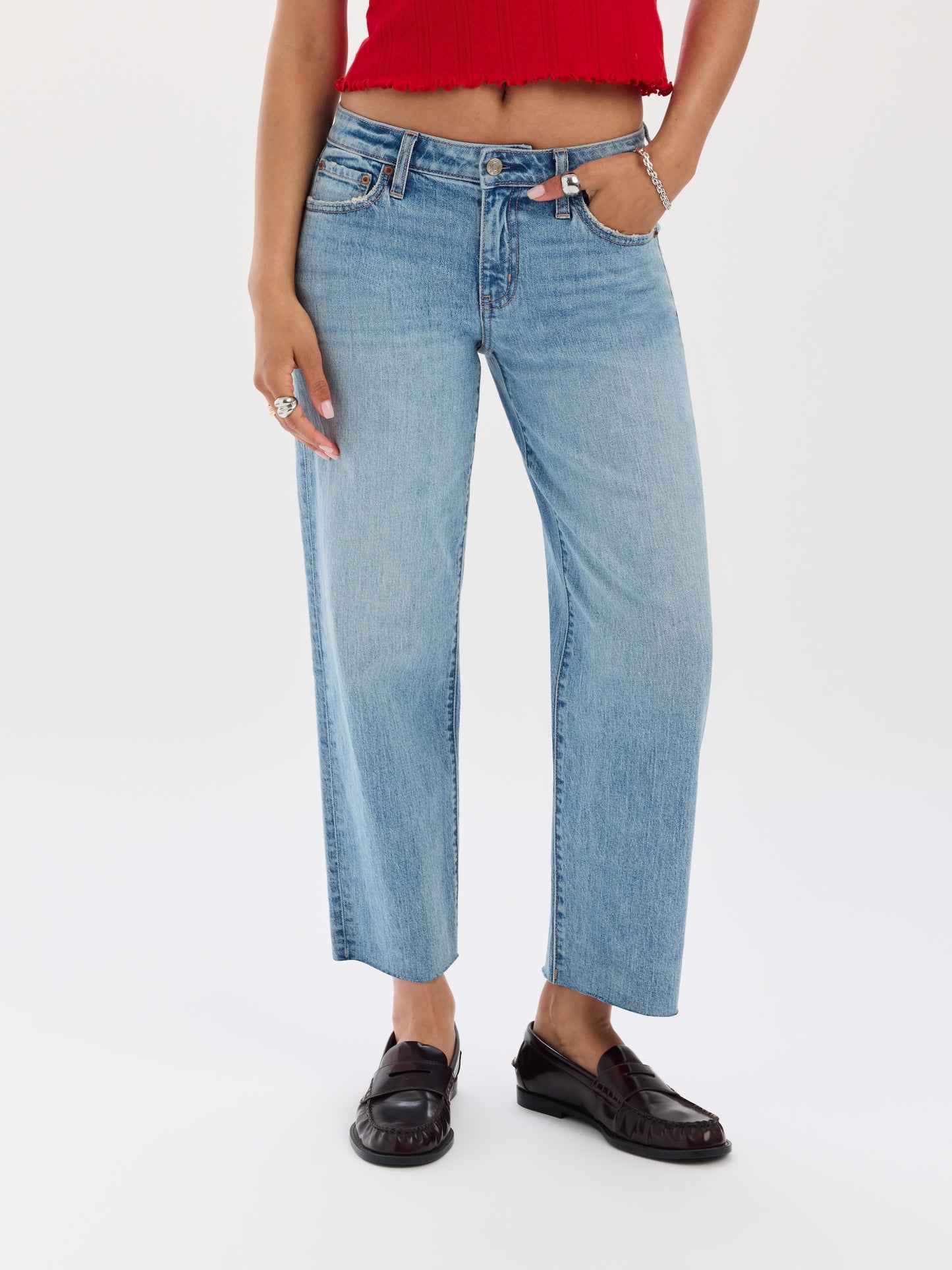 Keeper Low Rise Cropped Straight in Obviously Vintage