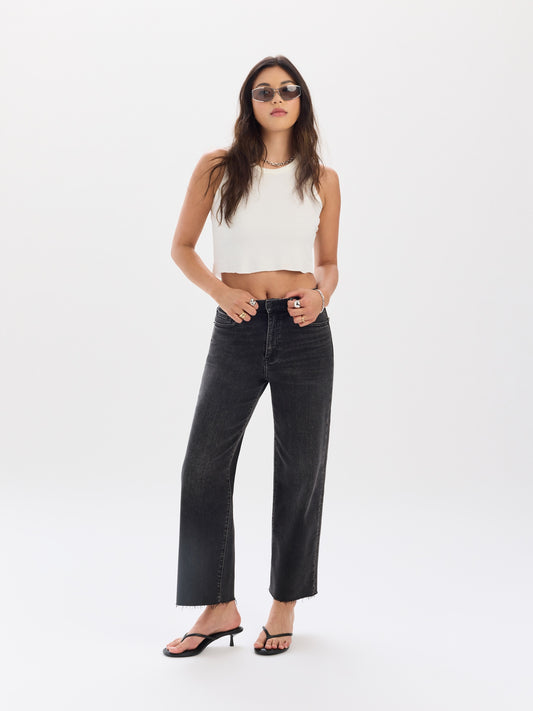 Pleaser High Rise Wide Ankle in Twilight