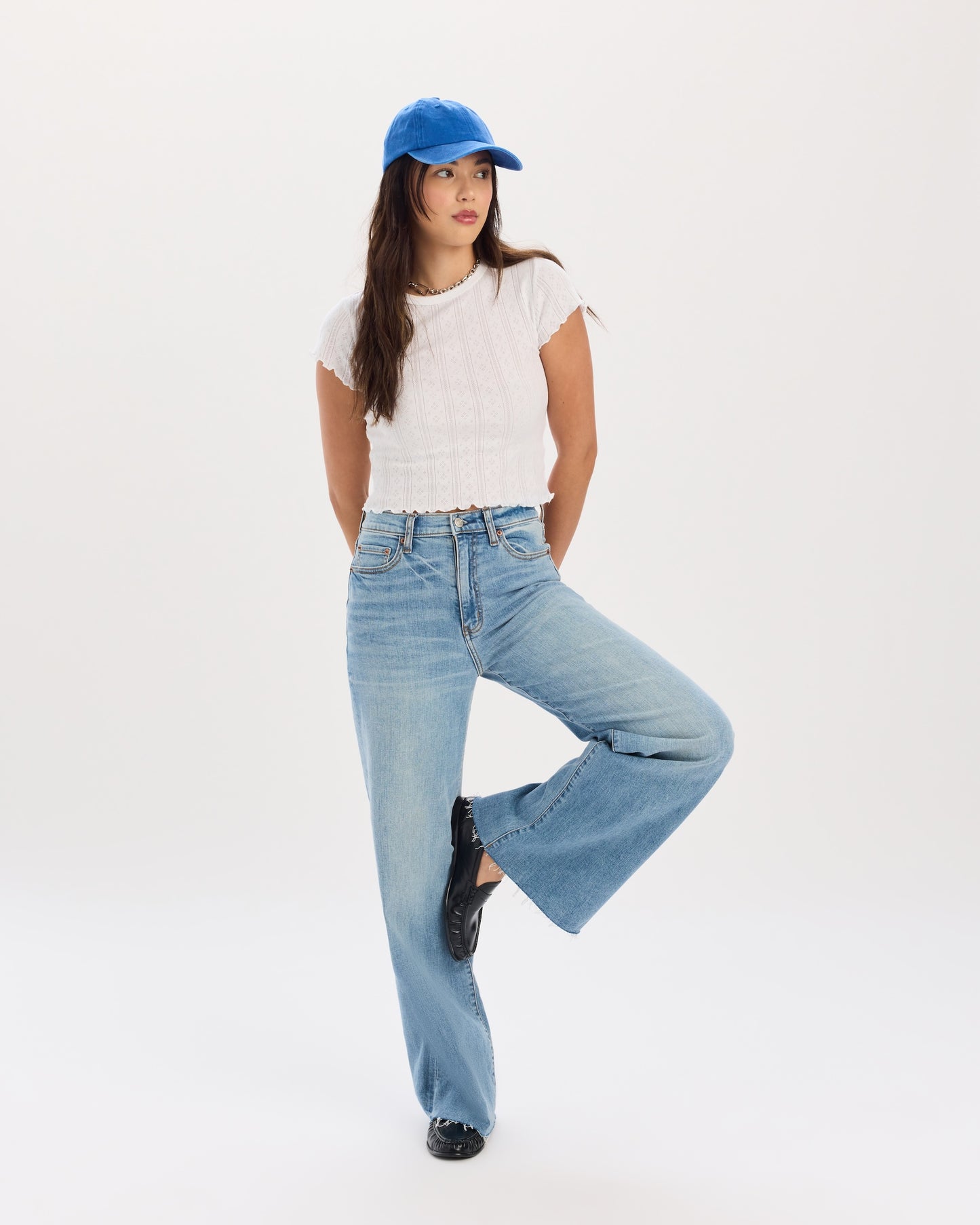 Far Out High Rise Wide in Fools Gold