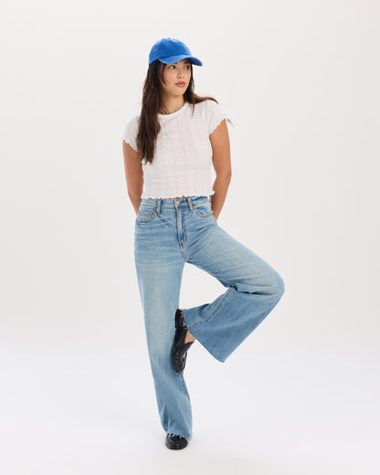 Far Out High Rise Wide in Fools Gold