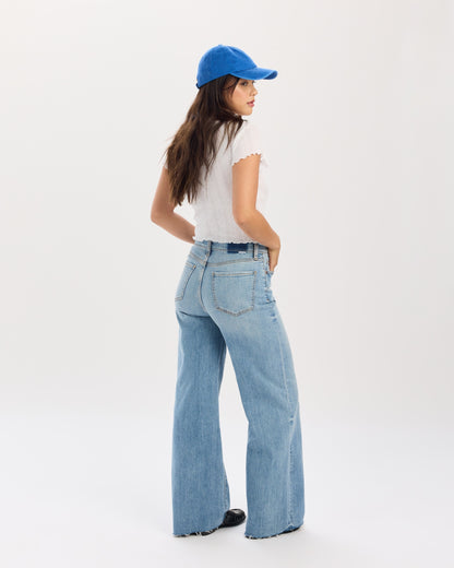 Far Out High Rise Wide in Fools Gold