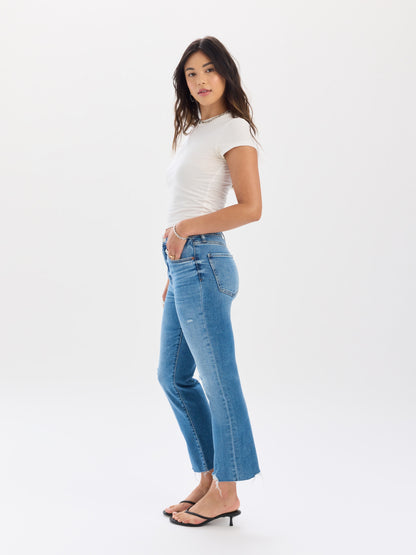 Shy Girl Crop Flare in Wide Awake Vintage