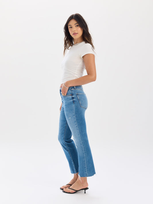 Shy Girl Crop Flare in Wide Awake Vintage