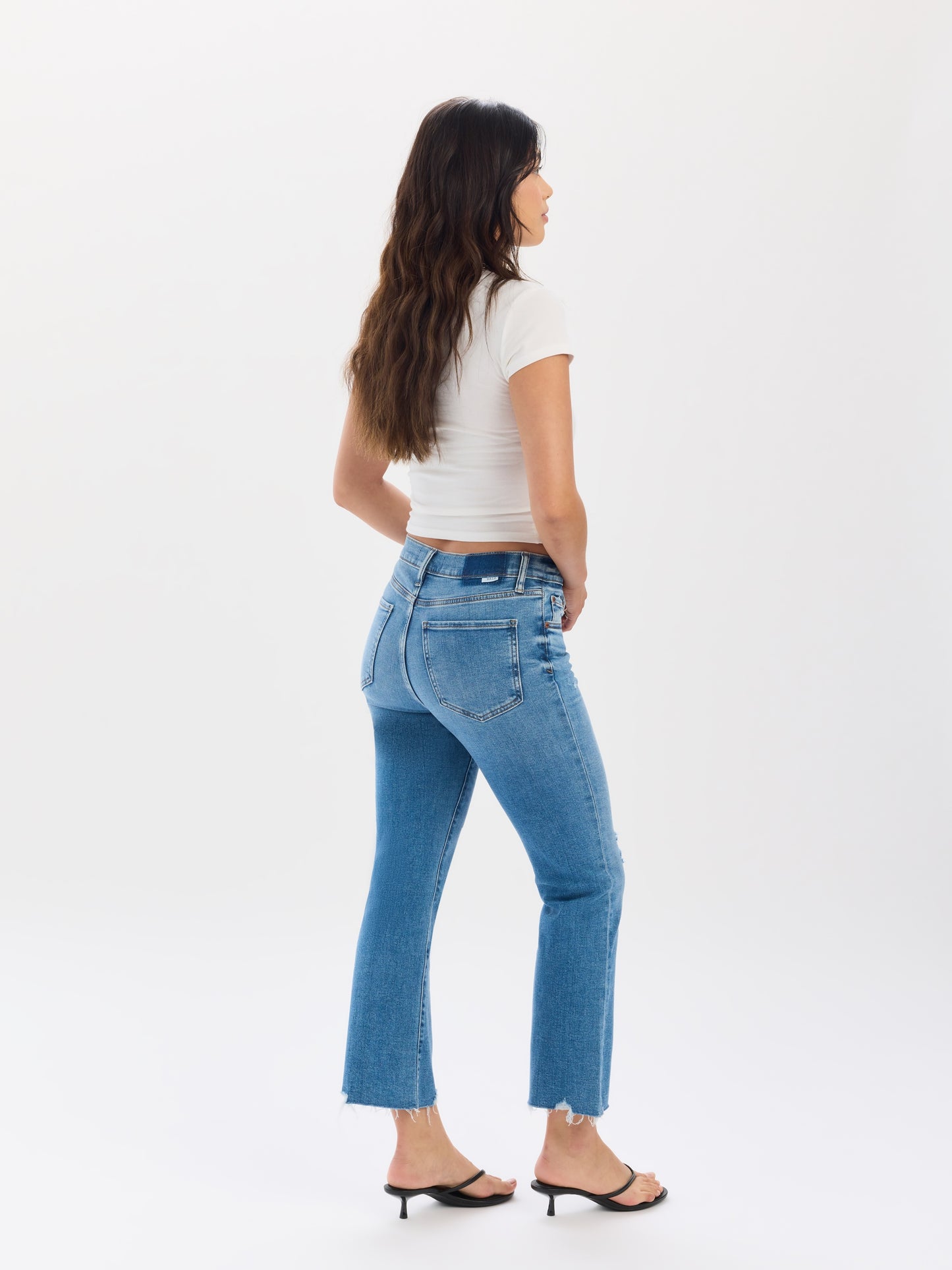 Shy Girl Crop Flare in Wide Awake Vintage