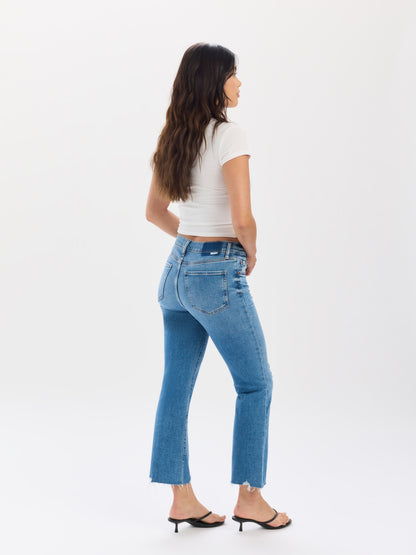 Shy Girl Crop Flare in Wide Awake Vintage