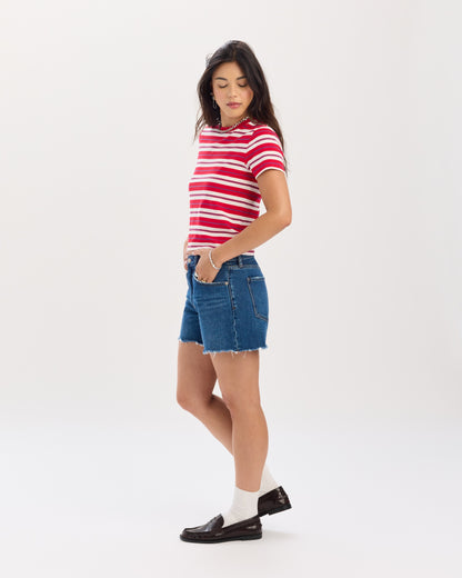 Crossroads Mid Rise Loose Short in Currents