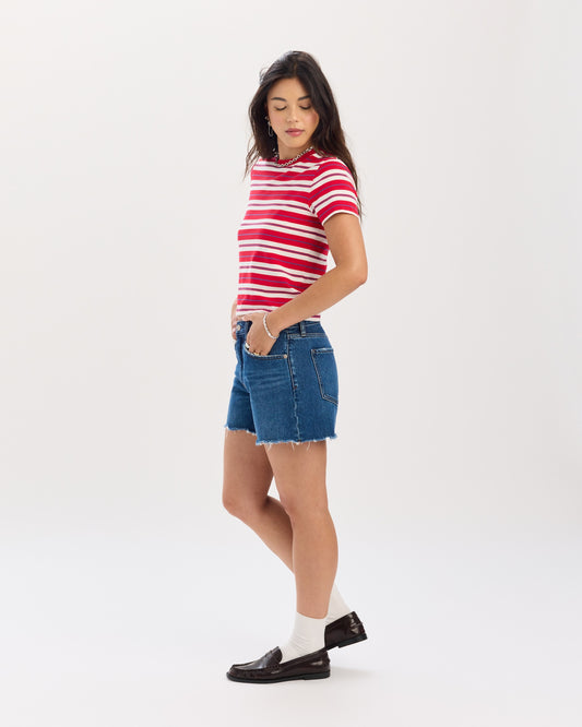 Crossroads Mid Rise Loose Short in Currents