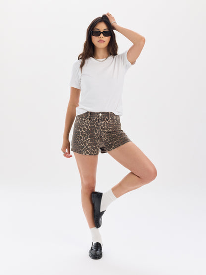 Hotshot High Rise Micro Short in Cool Cat
