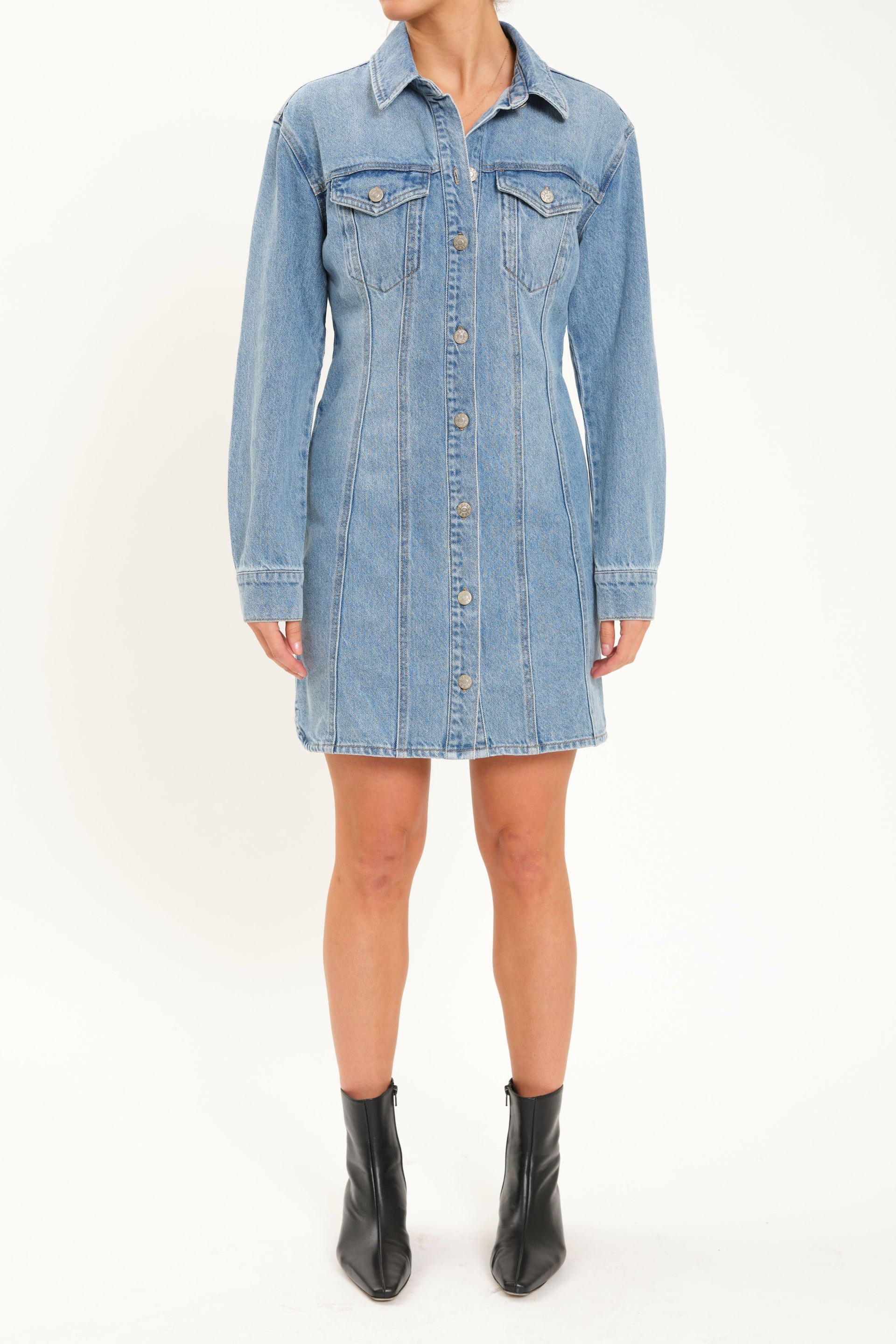 DAZE Dolly Denim Dress in THAT GIRL THAT GIRL / XL DAZE Dolly Denim Dress in THAT GIRL THAT GIRL / XL