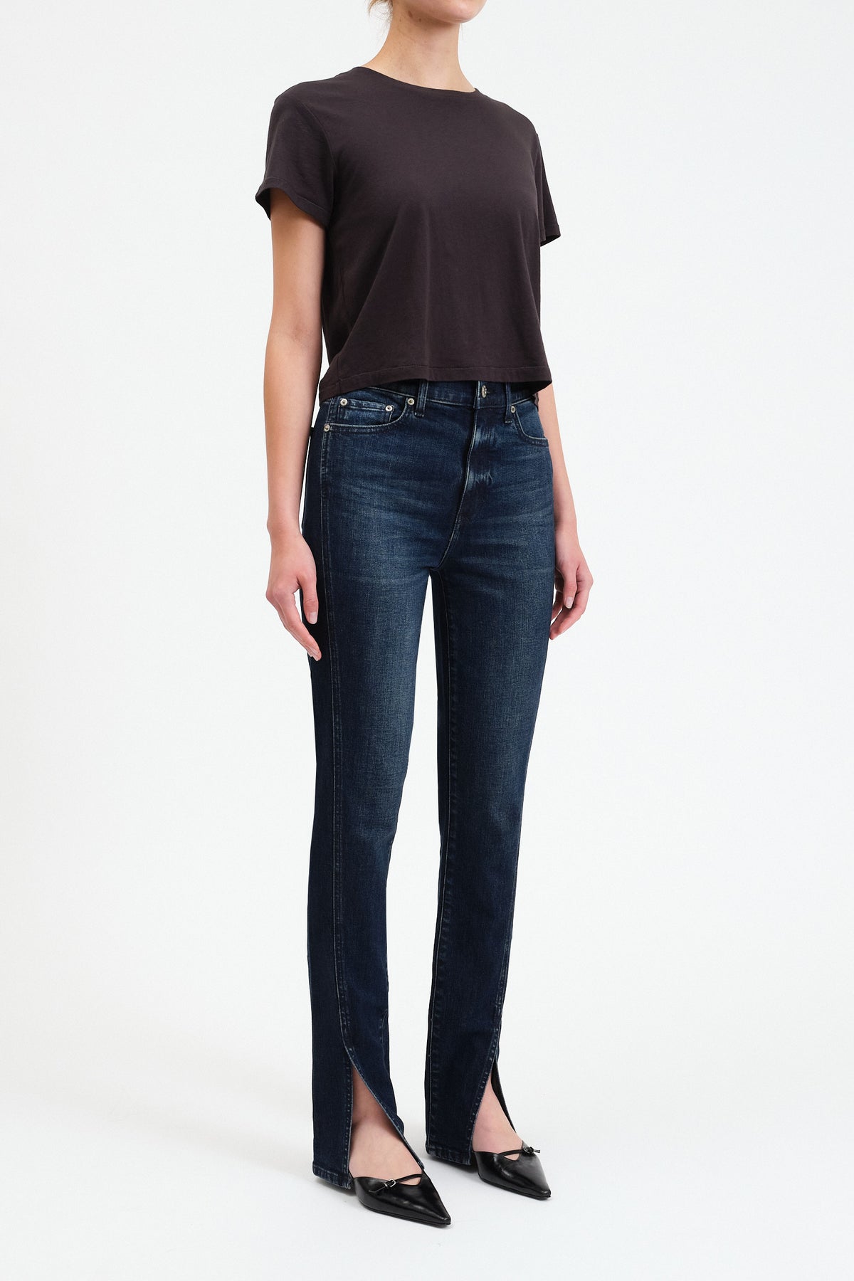 Downtown Slim Split Hem in Cheap Thrills