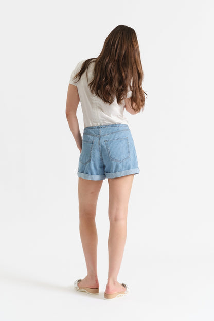 Maddie Mid Rise Short in Whimsy