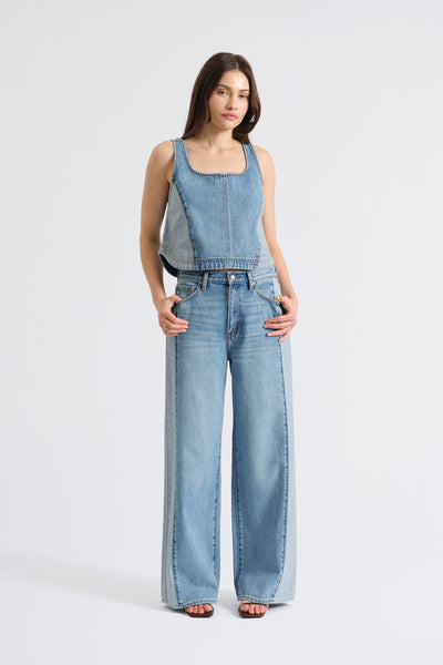 The Wanderer Mid Rise Palazzo in Coast – Daze Denim