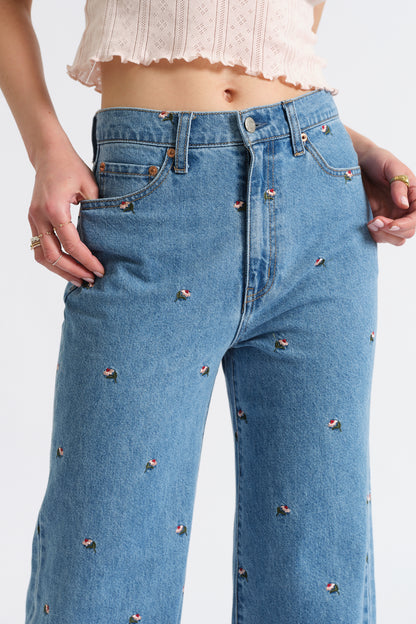 Far Out High Rise Wide Leg in Fated