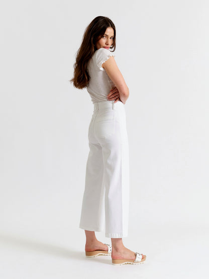 Valley Girl Wide Leg Ankle in Lamb