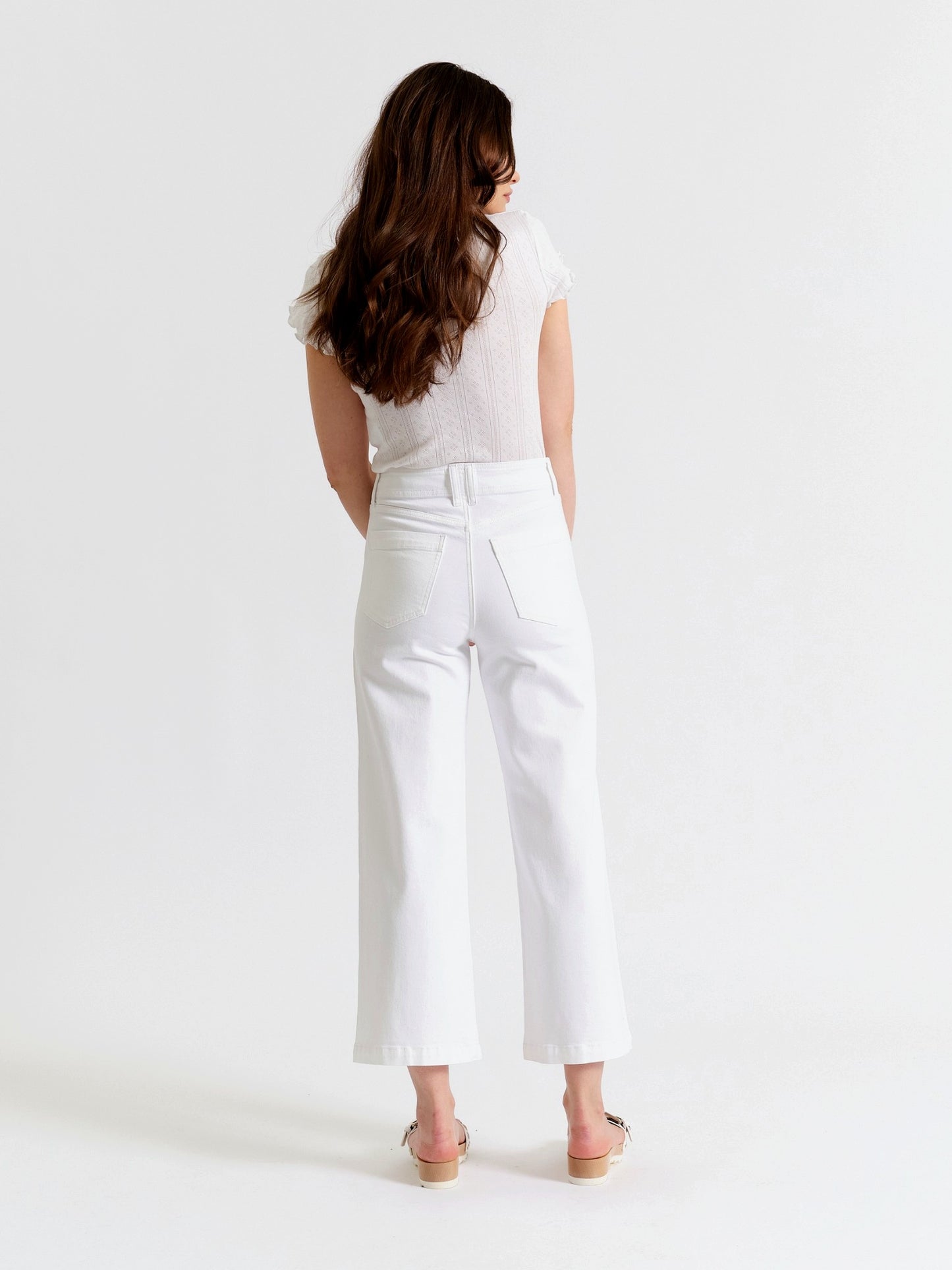 Valley Girl Wide Leg Ankle in Lamb