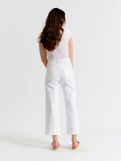 Valley Girl Wide Leg Ankle in Lamb