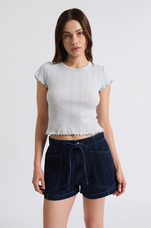 Lily Baby Tee in Powder Blue