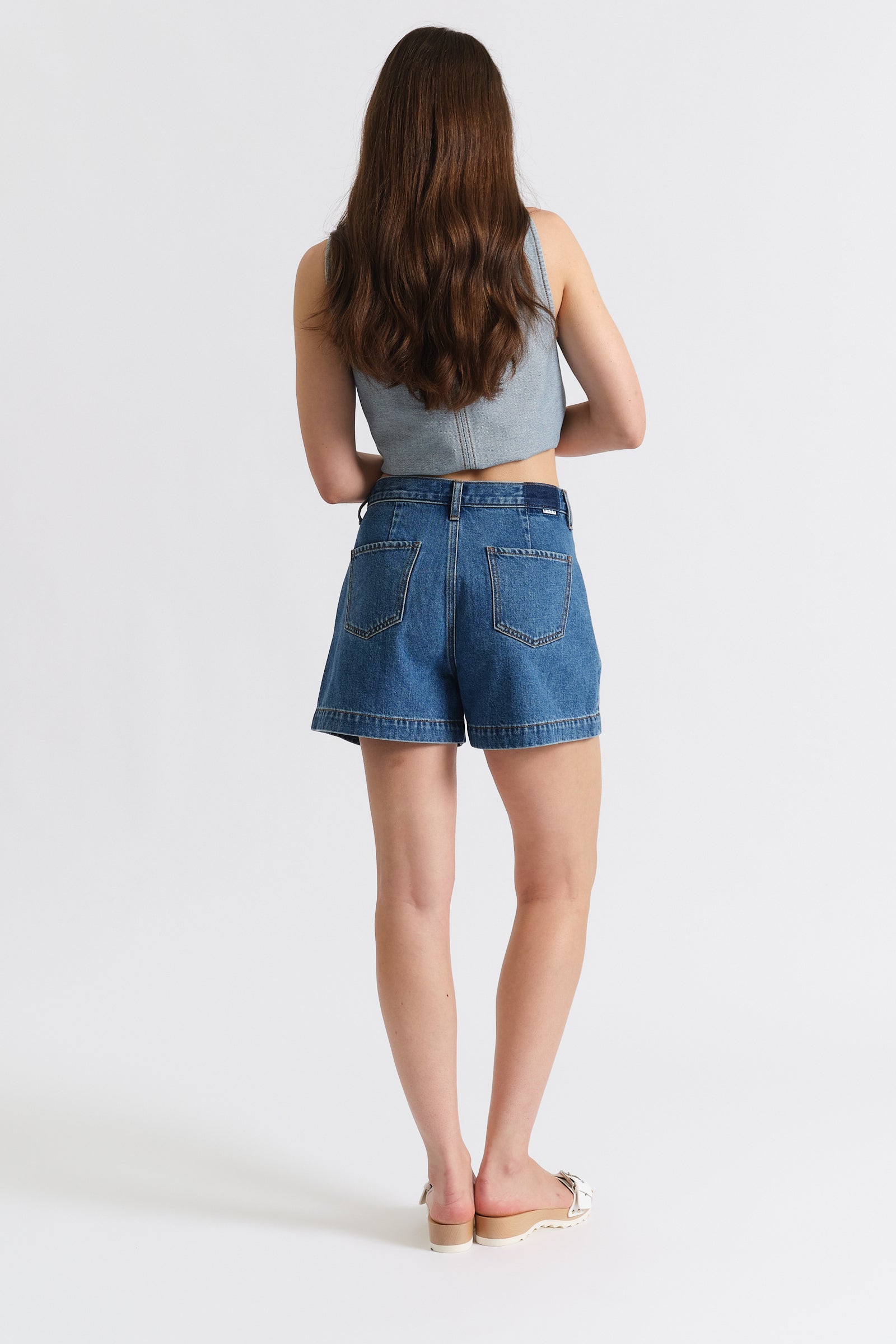 Coronado Pleated Short in Montage – Daze Denim