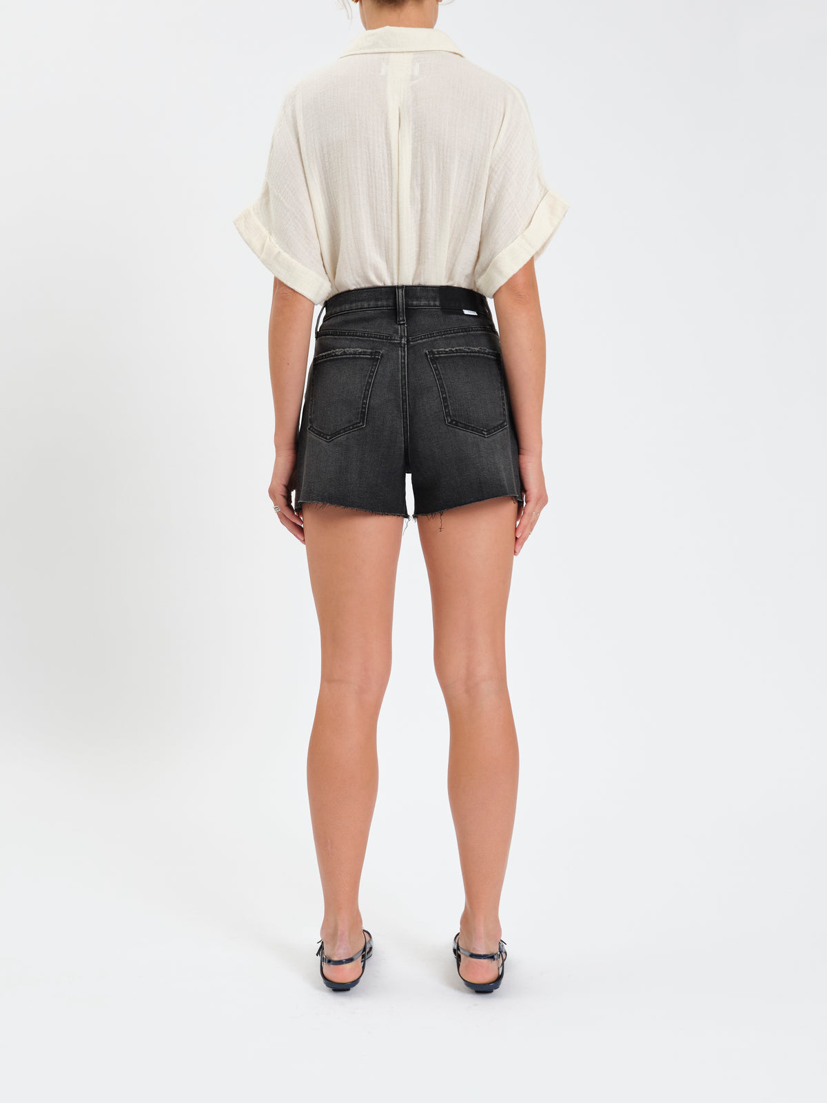The Knockout High Rise Short in Night Life Vintage
