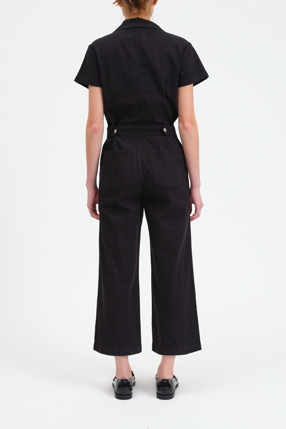 Maverick Wide Leg Jumpsuit in Pitch